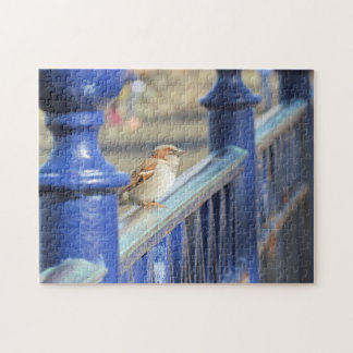 Puzzle - Bruant sur la rampe de fer
