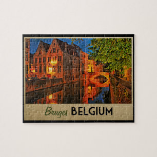 Puzzle Bruges Belgique La Nuit