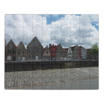 Bruges Belgique Maison Antique Paysage Photo