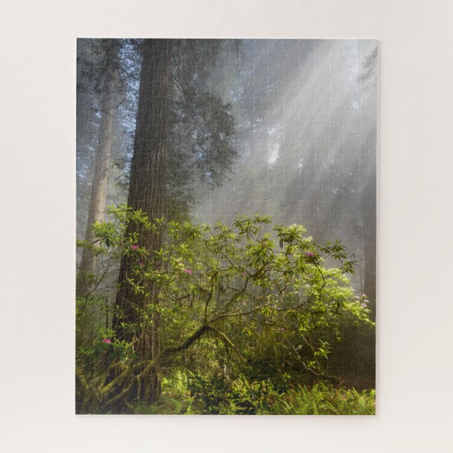 Puzzle Brume matinale sur Rhododendron (Vertical)