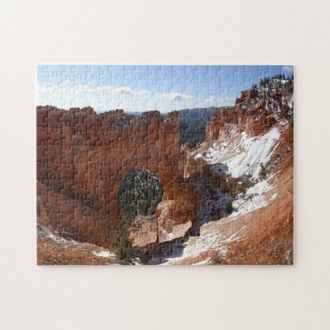 Puzzle Bryce Canyon Pont naturel Paysage neigeux Photo (Horizontal)
