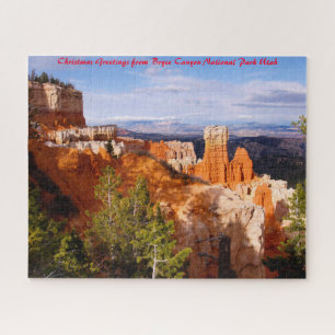 Puzzle Bryce Canyon Utah. voeux de Noël