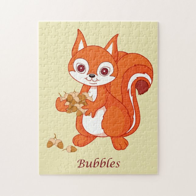 Puzzle Bubbles l'écureuil serviable (Vertical)