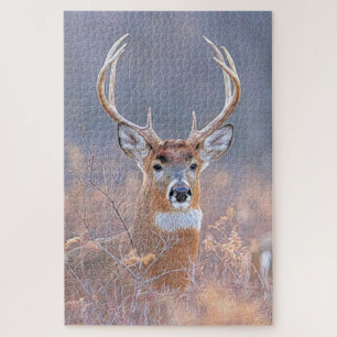 Puzzle Buck blanc en peinture paysage de terrain