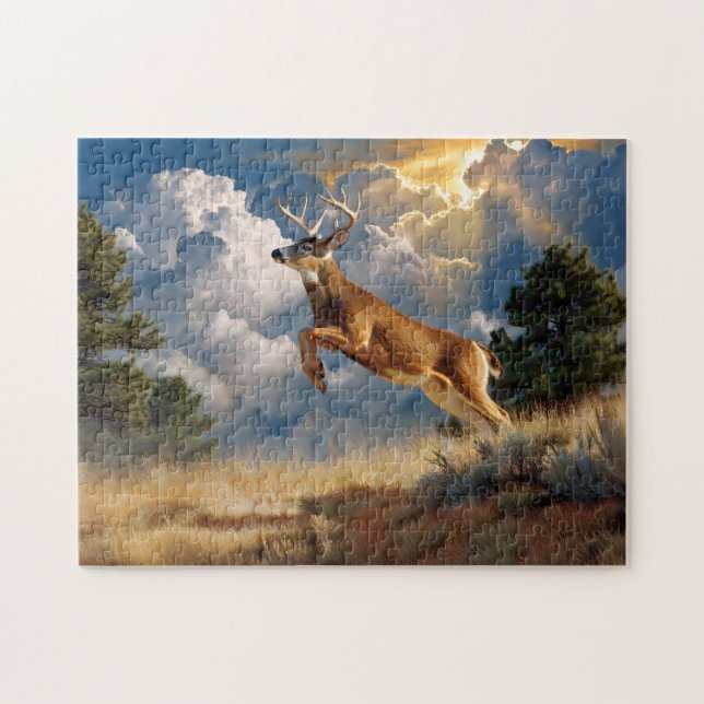 Puzzle Buck White Tailed (Horizontal)