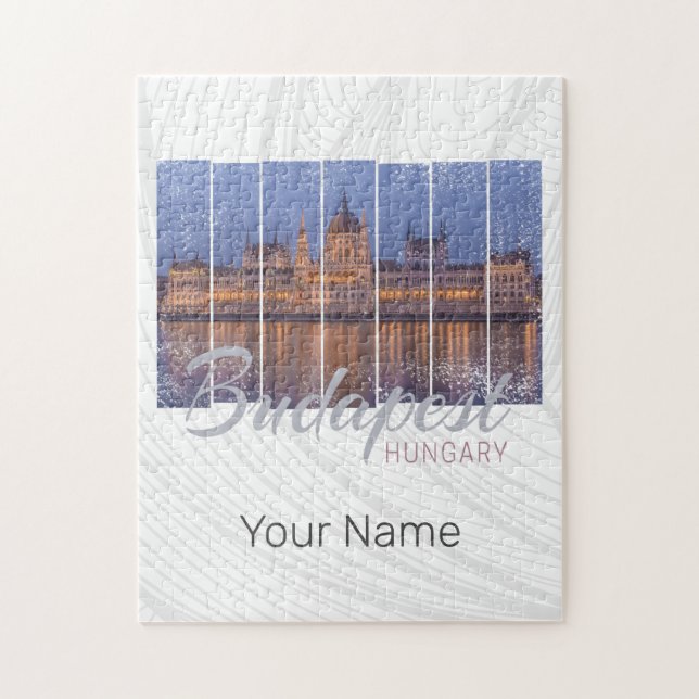 Puzzle Budapest Parlement Hongrie Panorama Vintage (Vertical)