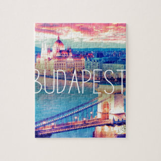 Puzzle Budapest - vintage-poster