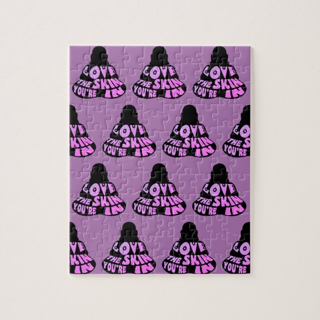 Puzzle Buddha Love Purple (Vertical)