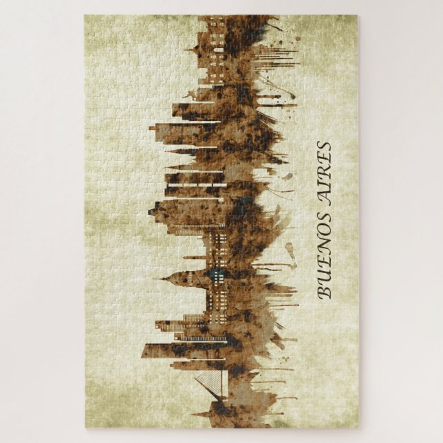 Puzzle Buenos Aires Argentine Cityscape (Vertical)