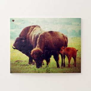 Puzzle Buffalo et veau Oklahoma