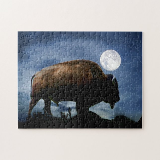 Puzzle Buffle ou bison Mystique du sud-ouest (Horizontal)