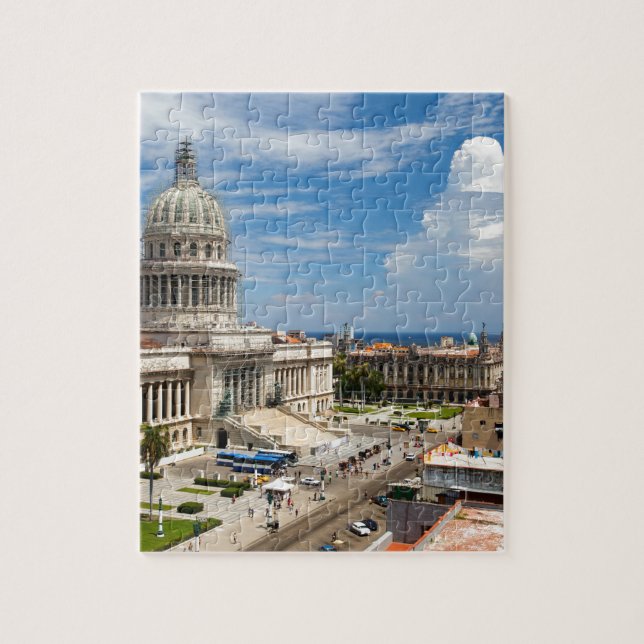Puzzle Building of Capitol in Havana (Vertical)