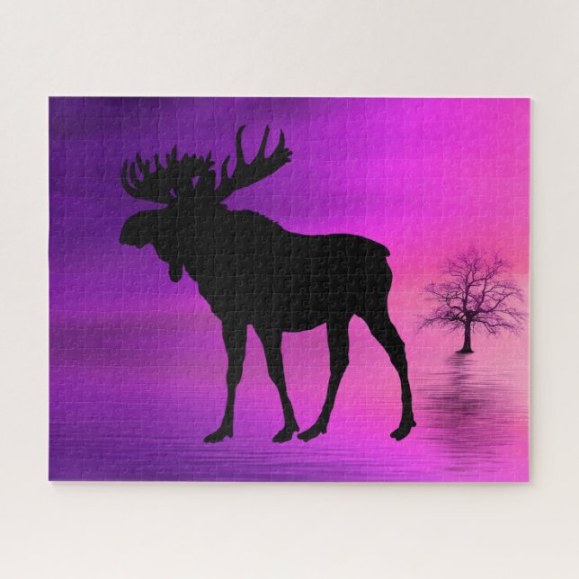 Puzzle Bull Moose (Horizontal)