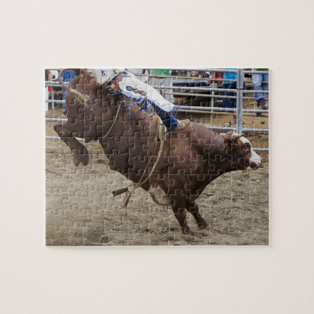 Puzzle Bull rider au rodéo (Horizontal)
