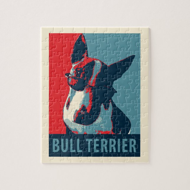 Puzzle Bull Terrier Parodie politique (Vertical)