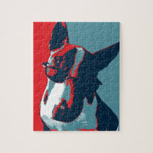 Puzzle Bull Terrier Parodie politique