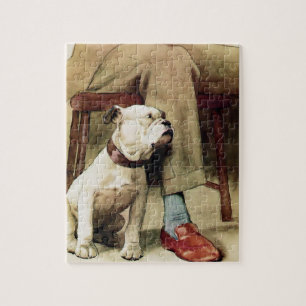 Puzzle Bulldog anglais par son côté maître