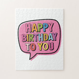 Puzzle Bulle Joyeux Anniversaire