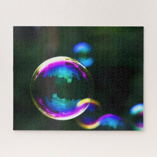 Puzzle Bulles de savon colorées flottantes