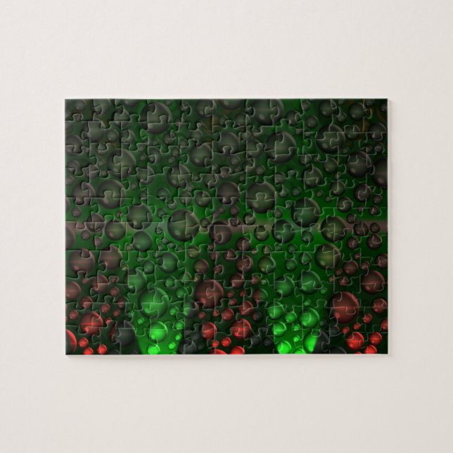 Puzzle Bulles montantes (Vert&Rouge) (Horizontal)