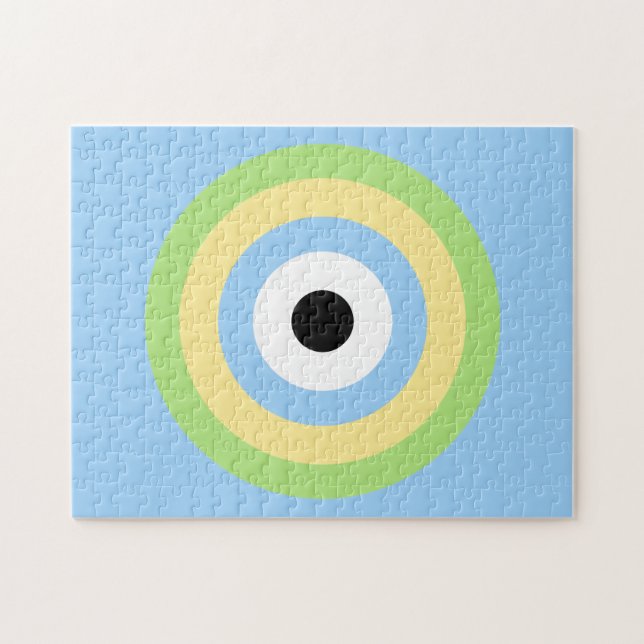 Puzzle Bullseye combiné vert par Shirley Taylor (Horizontal)