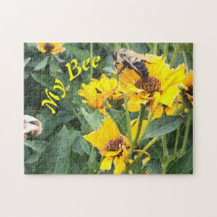 Puzzle Bumblebee pollinise une fleur jaune