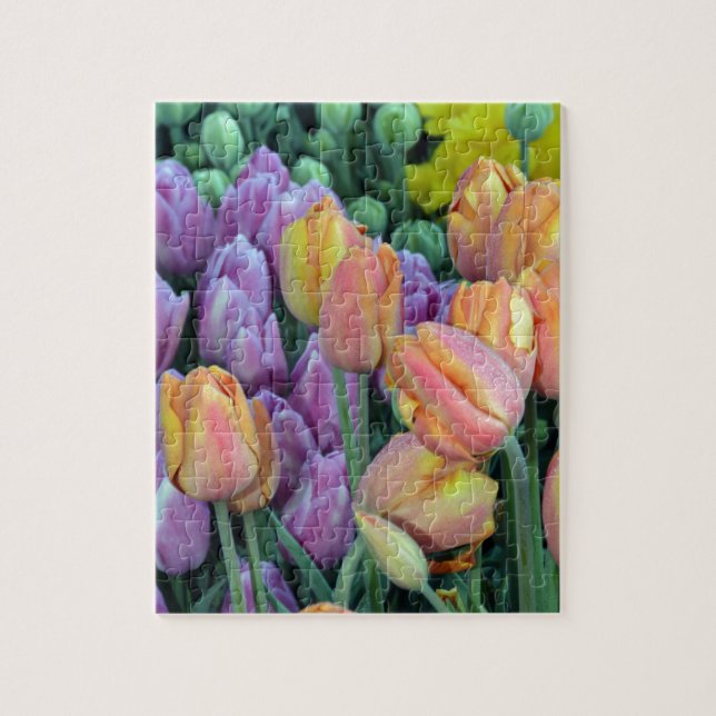 Puzzle Bunch de tulipes colorées (Vertical)