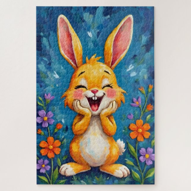 Puzzle Bunny Bliss (Vertical)