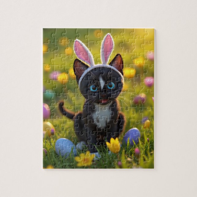 Puzzle Bunny Ears & Purrs : Felini's Easter Play (Vertical)