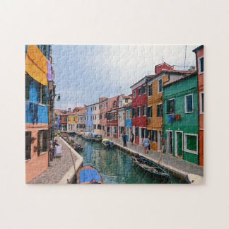 Puzzle Burano, Italie - Maisons colorées