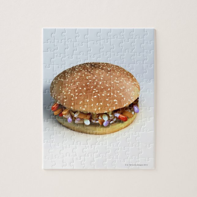 Puzzle Burger pilule (Vertical)