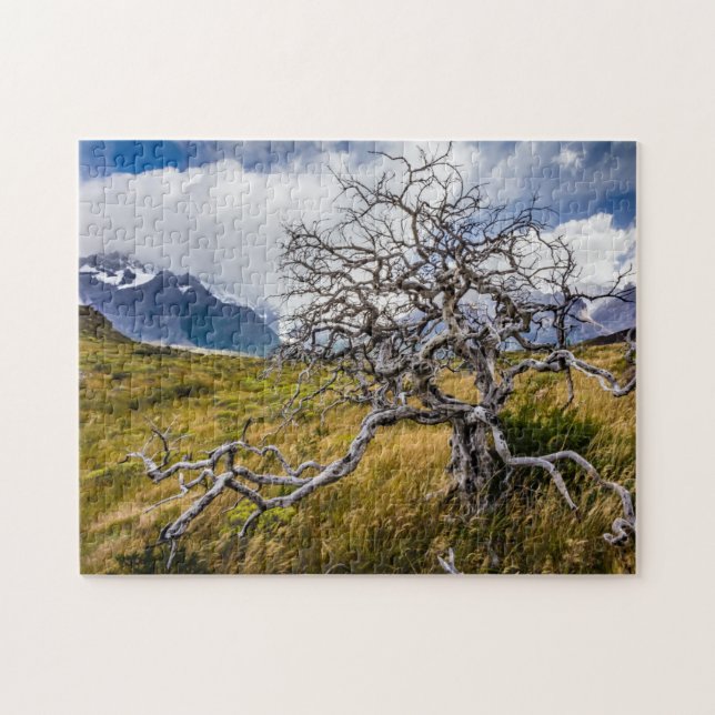 Puzzle Burnt tree, Torres del Paine, Chile (Horizontal)