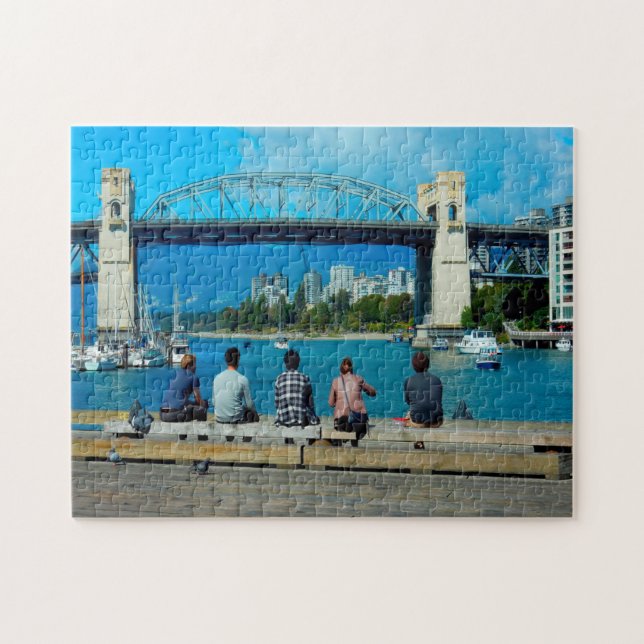 Puzzle Burrard Street Bridge Vancouver. (Horizontal)