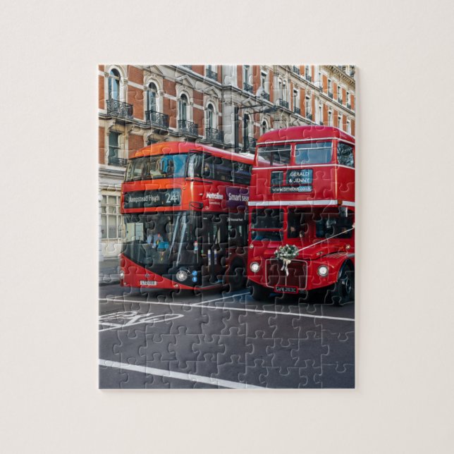 Puzzle Bus à impériale rouges (Vertical)