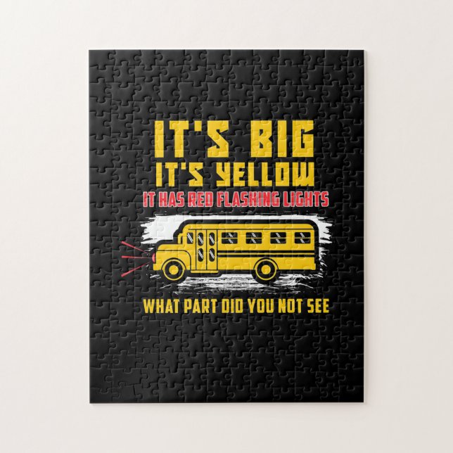 Puzzle Bus scolaire C'Est Gros (Vertical)