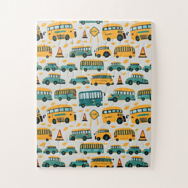 Puzzle Bus scolaires (Vertical)