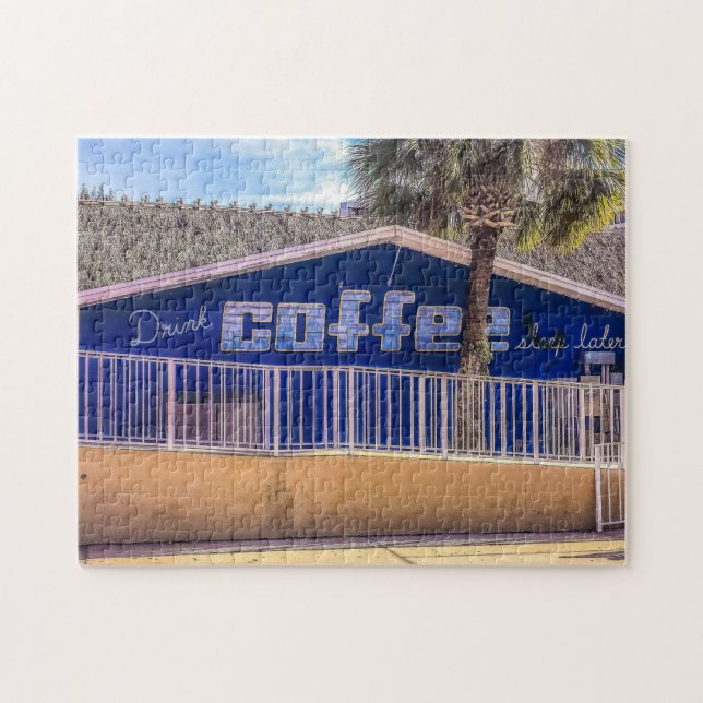 Puzzle Buvez du CAFÉ dormir plus tard (Horizontal)