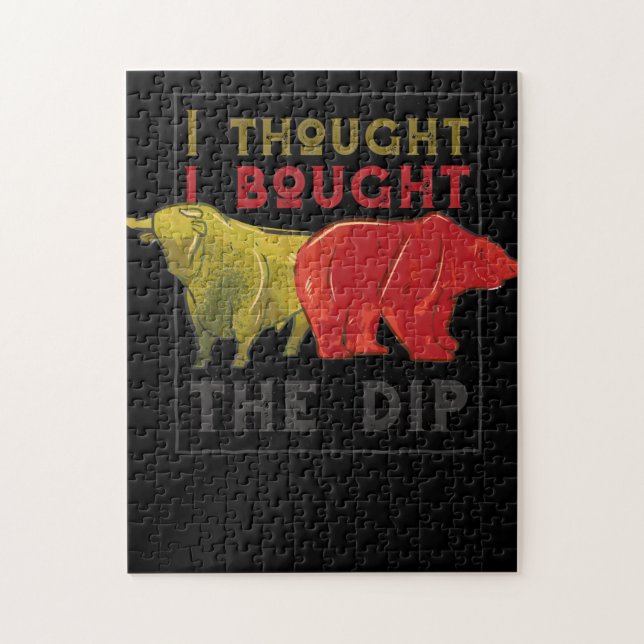 Puzzle Buy The Dip, Trading, Trader et Shares (Vertical)