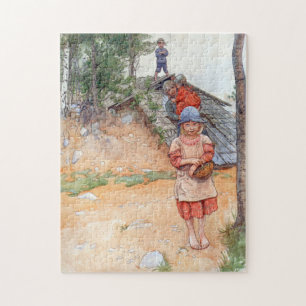 Puzzle By The Cellar - Carl Larsson 1917