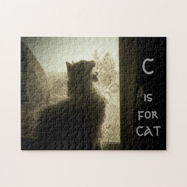 Puzzle C est pour CAT ou votre photo (Horizontal)