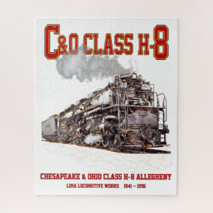 Puzzle C&O Classe H-8 2-6-6-6 Locomotive à vapeur Alleghe