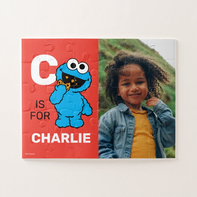 Puzzle C personnalisé est pour le monstre de cookie - Pho (Horizontal)