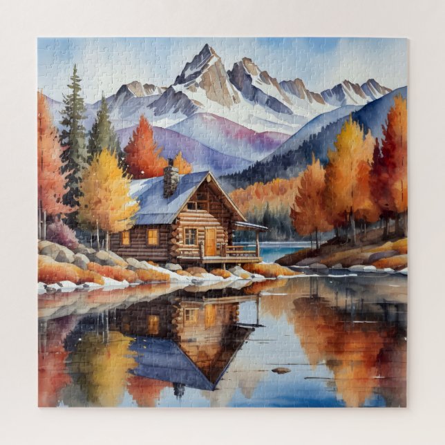 Puzzle Cabane d'automne (Vertical)