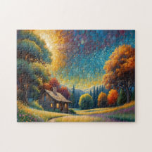 Cabane de forêt de montagne Art
