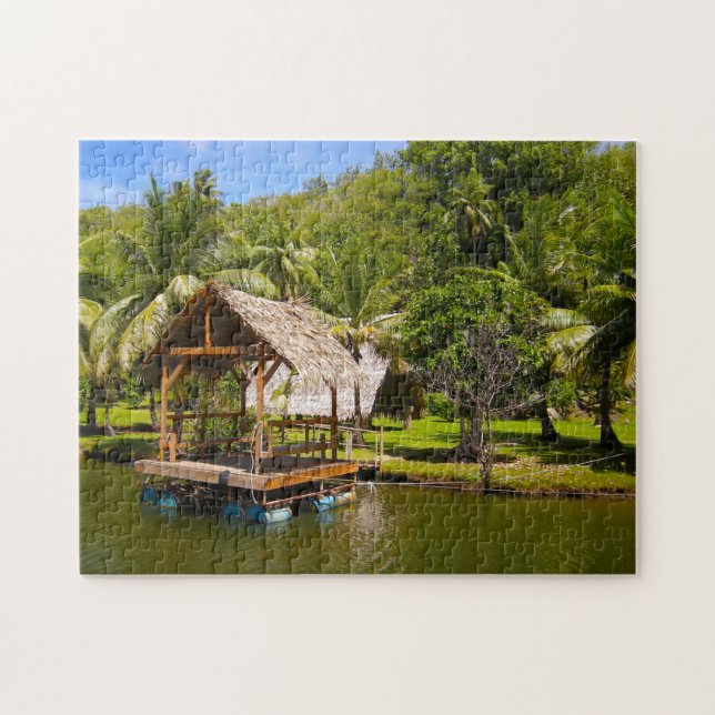 Puzzle Cabane de la rivière Guam. (Horizontal)