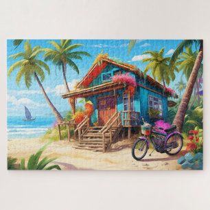 Puzzle 🌅 Cabane de plage Tropical