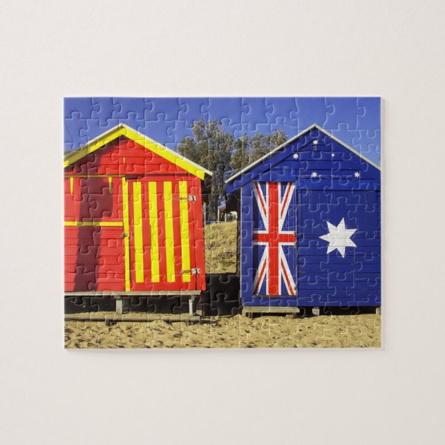 Puzzle Cabanons de bain, plage de Middle Brighton, Port 2 (Horizontal)