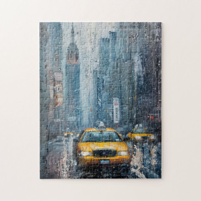 Puzzle Cabine Jaune I NYC (Vertical)