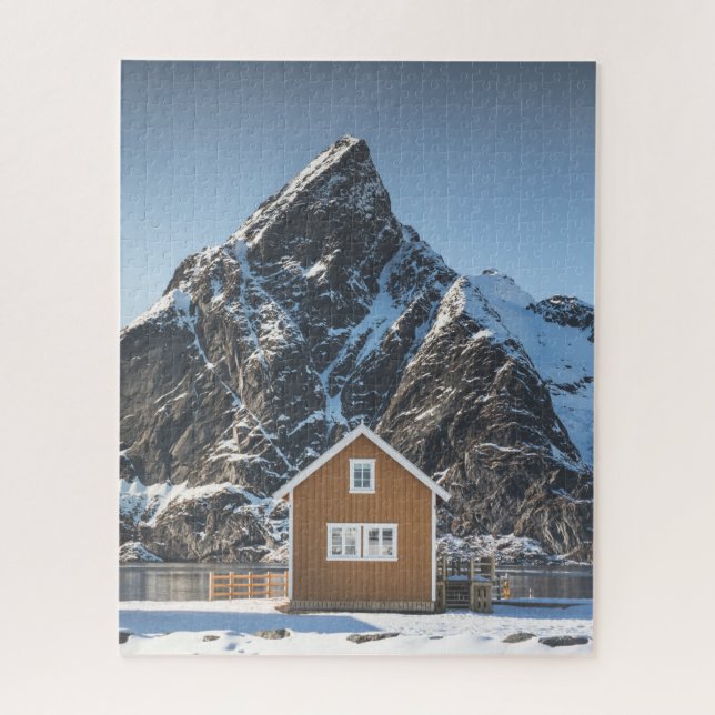 Puzzle Cabine jaune Lofoten (Vertical)