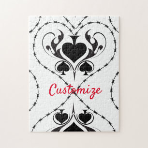 Puzzle Câble Barbelé Coeur Black Spades Thunder_Cove